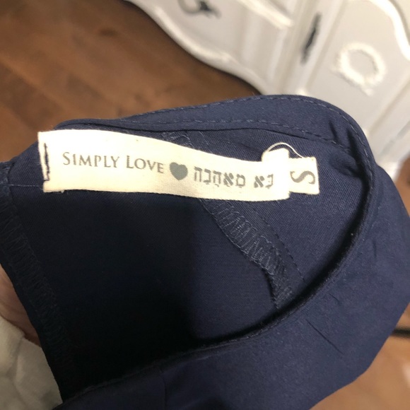 Navy playsuit with elasticized waist. Size 6 US - Picture 3 of 4